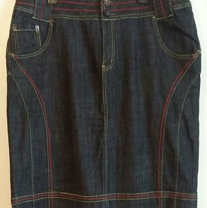 🥳3/$25 Venezia size 18 dark denim pencil skirt
